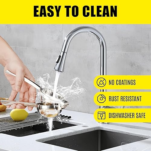 Miniatura 7 de SHIKORI Exprimidor de limón, exprimidor grande y resistente para limón, exprimidor de cítricos de acero inoxidable, herramienta de barra exprimidora