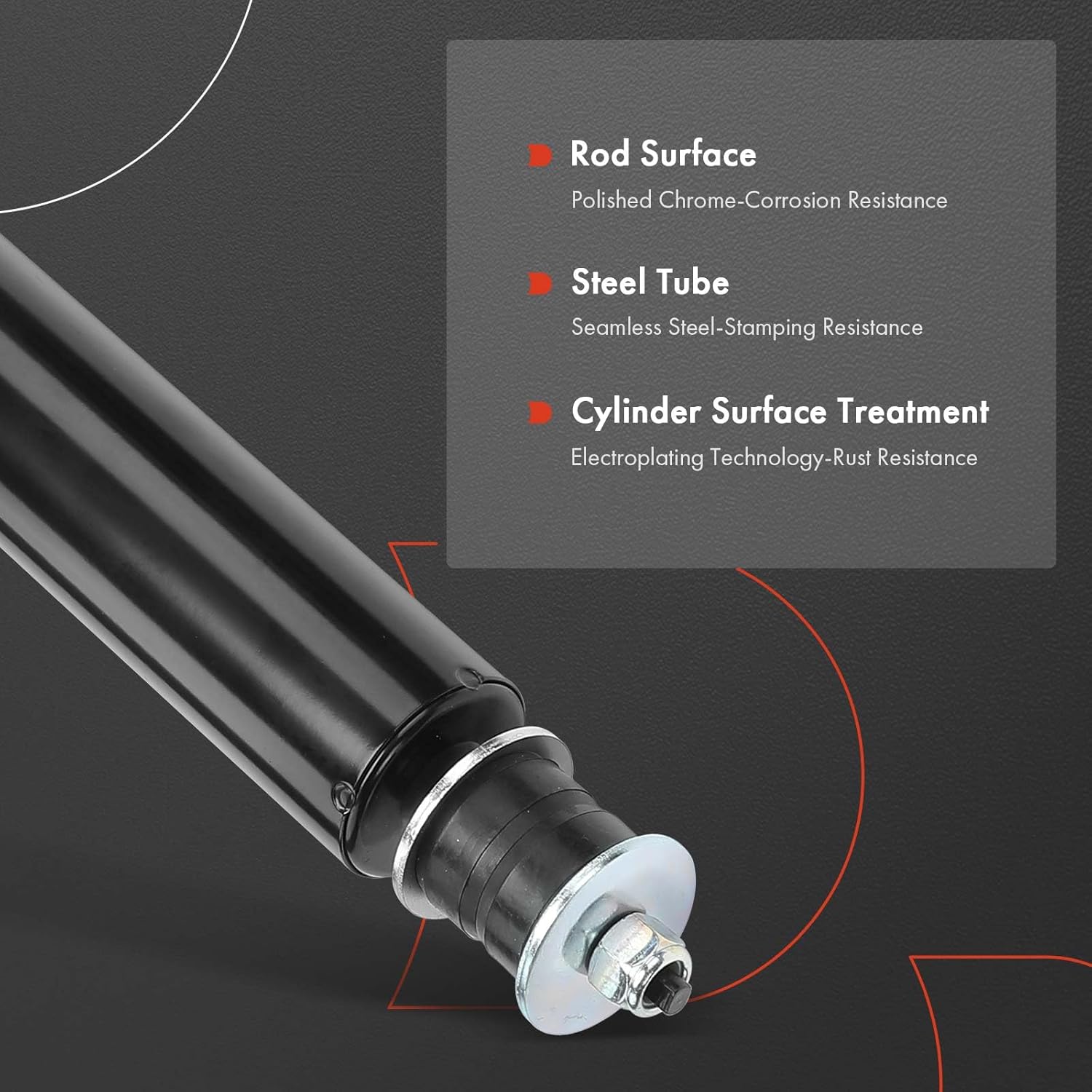 A-Premium Rear Pair (2) Shock Absorber Assembly Compatible with Kia Sedona 2002 2003 2004 2005 V6 3.5L, Driver and Passenger Side