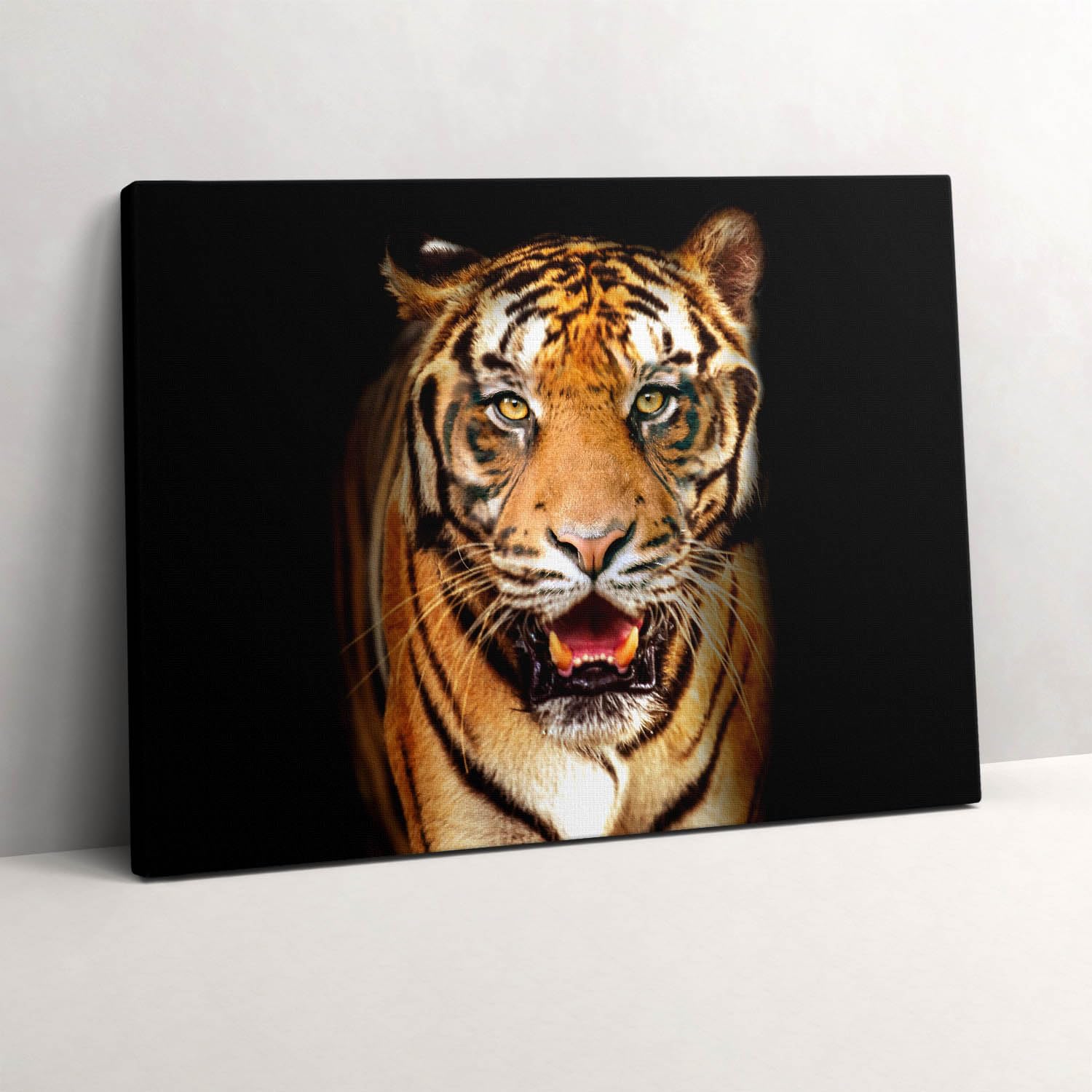 Toile Chat Tigre Sauvage Expressif 80x60 Décoration Murale - 6