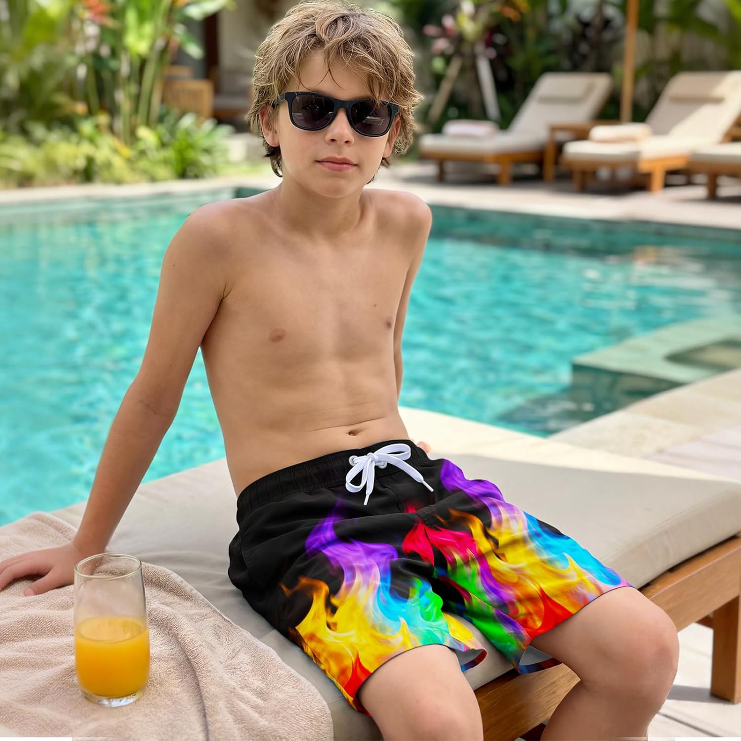 Boys Swim Trunks Shorts Bathing Suit Boxer Brief Swimsuit Swimming Shorts Quick Dry Boy Swim Suit Size 8,10-12,14-16 - Image 4