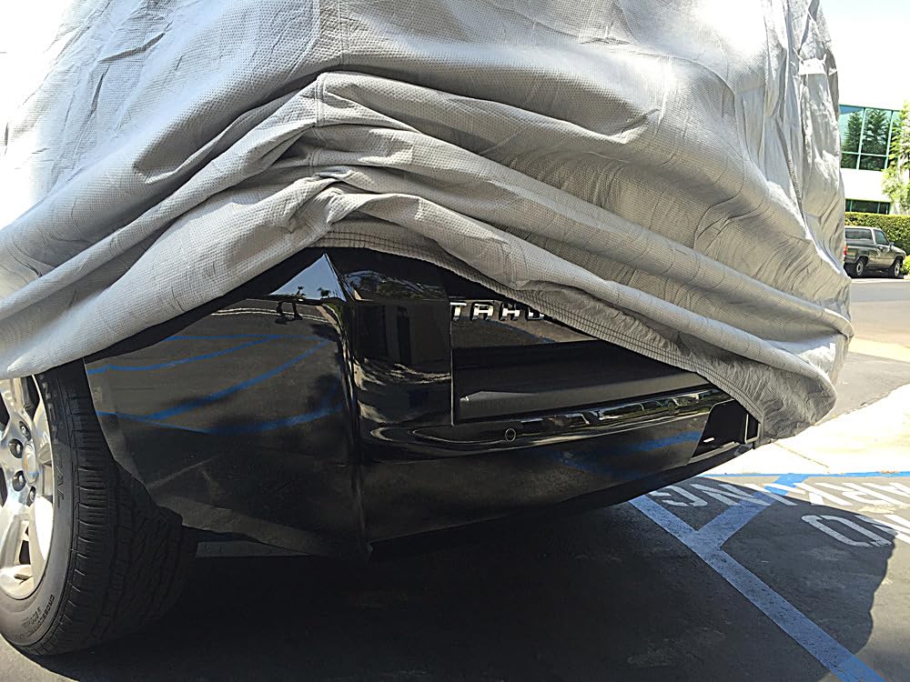 CarsCover Custom Fits 2007-2022 Chevy Tahoe SUV Car Cover Heavy Duty All Weatherproof Ultrashield — view 6