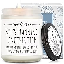 Best Travel Candle Gifts for Women, Smells Like Shes Planning Another Trip, Unique Candles for People Who Like Travel, International Traveler Planner Vacation Retirement Candles Gift Idea-32