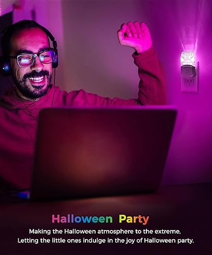 Miniatura 8 de LOHAS - Señal de juego LED con forma de gamepad de luz nocturna controlador de consola de juegos luz nocturna enchufable multicolor personalizado