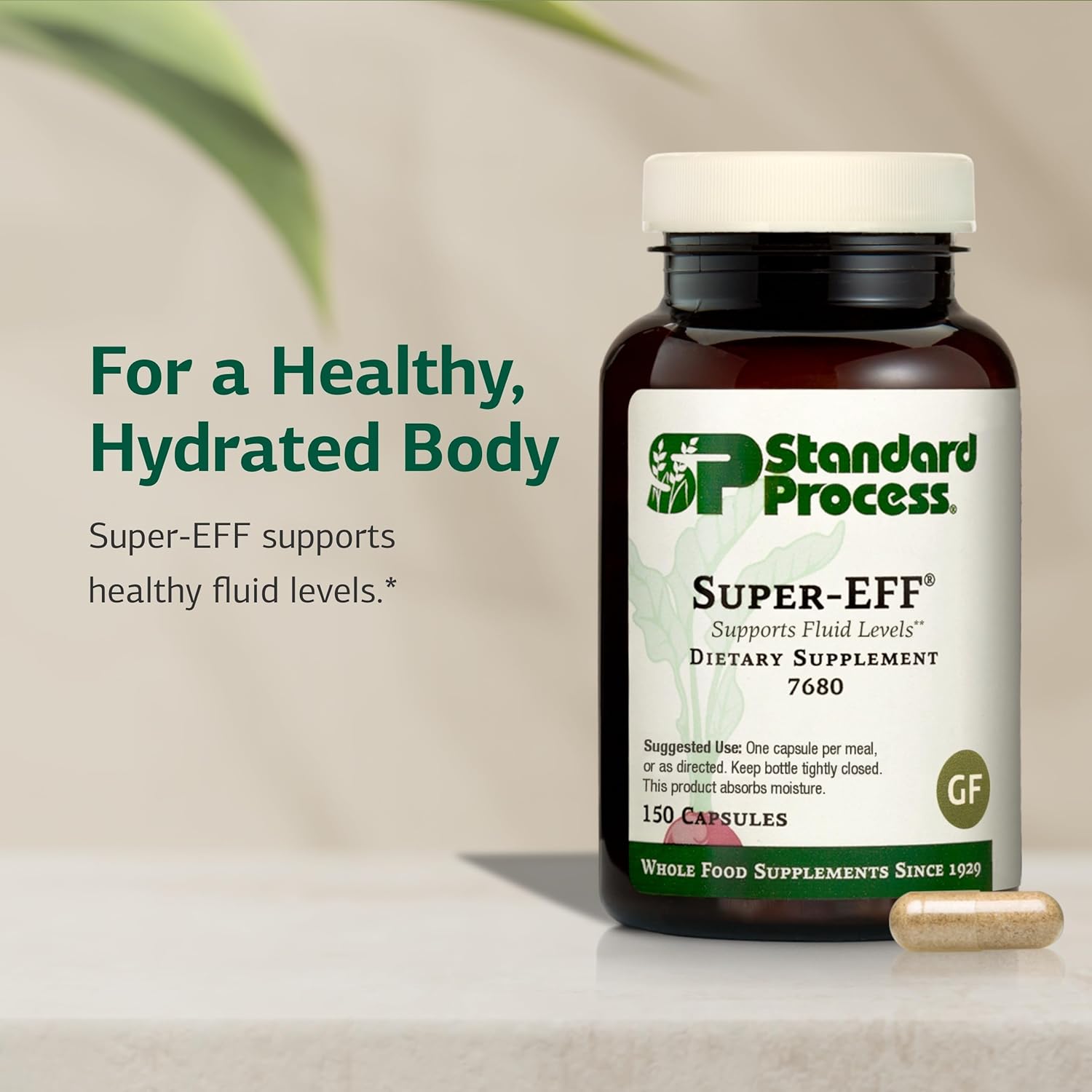 Standard Process Super-EFF Fluid Level Dietary Supplement - Non-Dairy, Non-Soy, & Non-Grain - Fluid & Energy Level Support - 150 Capsules - Image 3