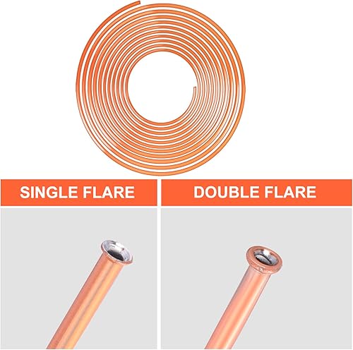 Miniatura 6 de Línea de freno de 316 pulgadas, tubo fácil de doblar, línea de freno con revestimiento de cobre 316 de 25 pies + 16 accesorios de línea de freno y 4