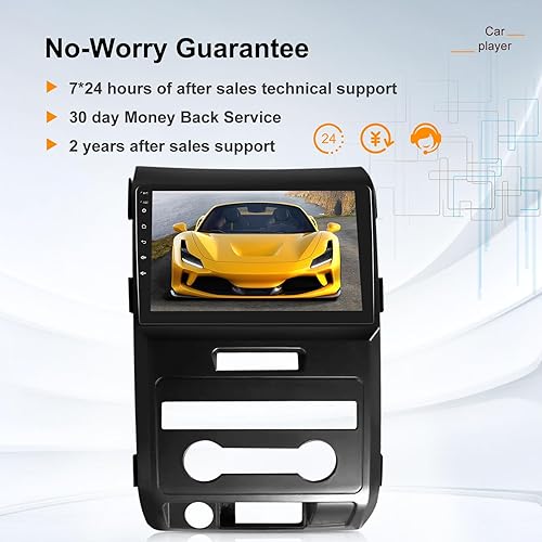 Miniatura 8 de 2G+64G Radio de coche para Ford F150 2009-2012, pantalla táctil Android de 9 pulgadas F-150 Raptor Stereo, CarplayAndroid