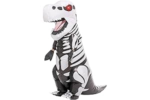 Inflatable Dinosaur Costume with Mighty ROAR Sounds & LED Glowing Eyes, Kids...