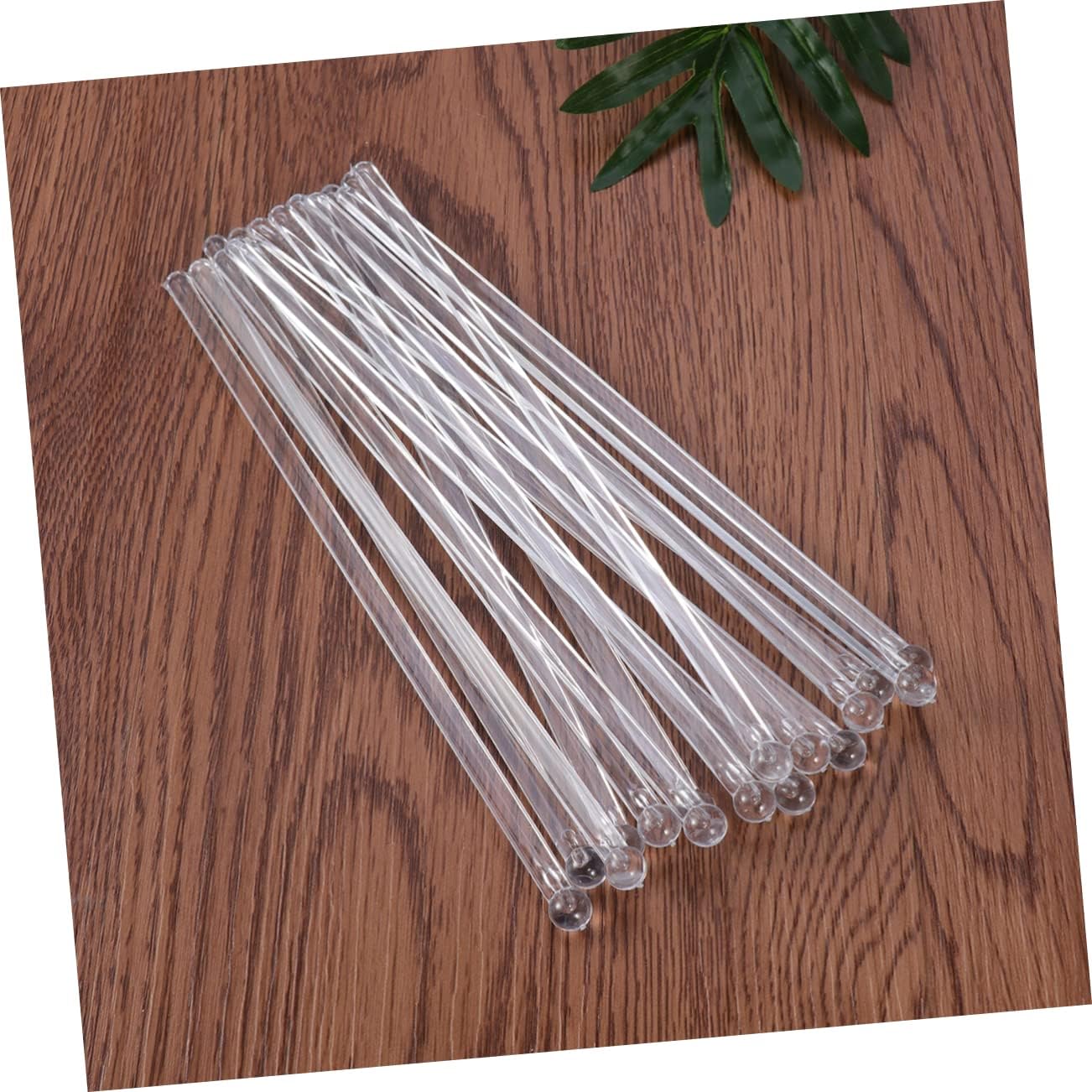 Plastic round Head Swizzle Sticks 100Pcs for Cocktail Drinks
