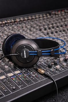 SAMSON SR850B Professional Studio Reference Headphones (Blue)