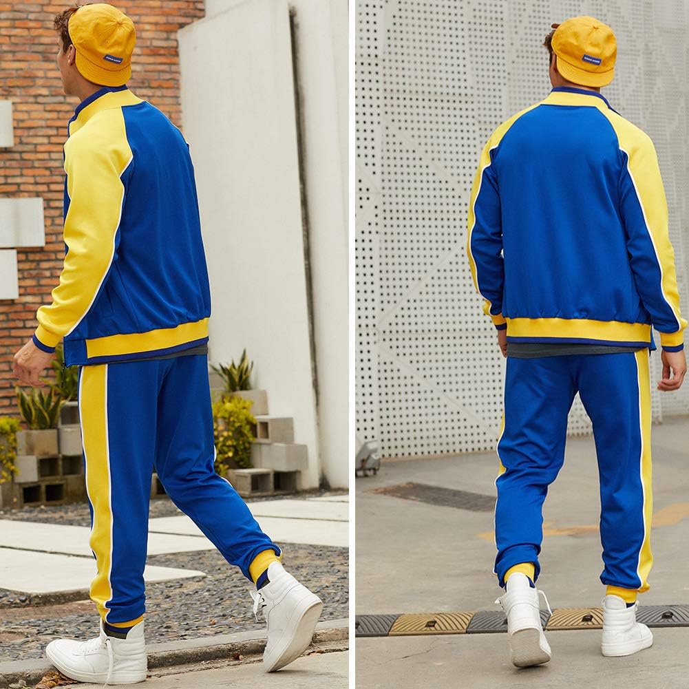 DUOFIER Men Tracksuit Set Full-Zip Sweatshirt Jogger Sweatpants Warm Sports Suit Gym Training Wear - Image 3