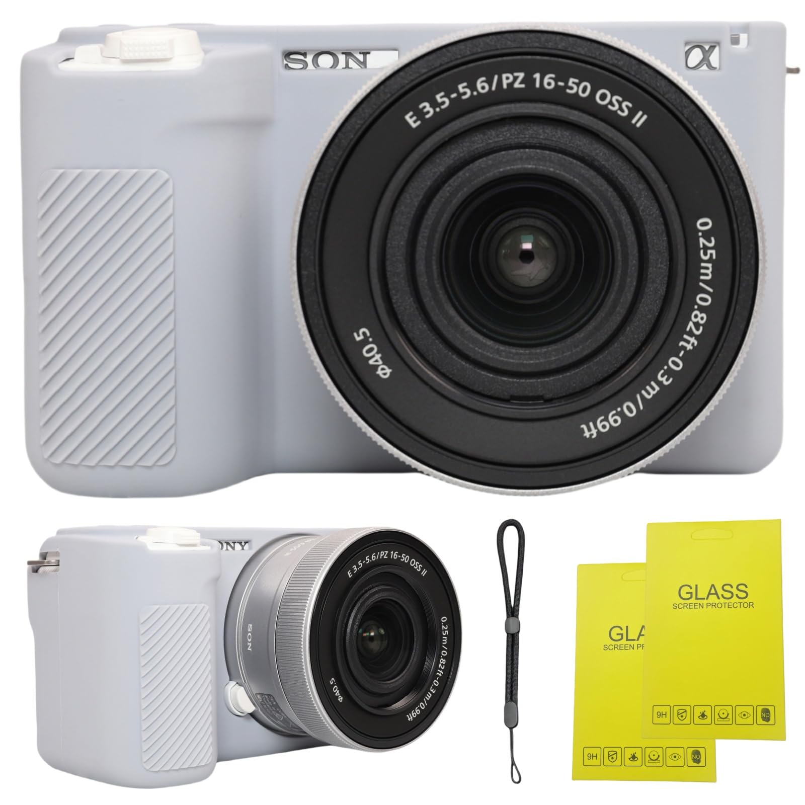 SZHSYJY Camera Case for Sony ZV-E10 II/ZV-E10M2 Digital Camera,ZV-E10 II Soft Silicone Protective Bag,Anti-Scratch Slim Fit Soft Sleeve with ZV-E10 II