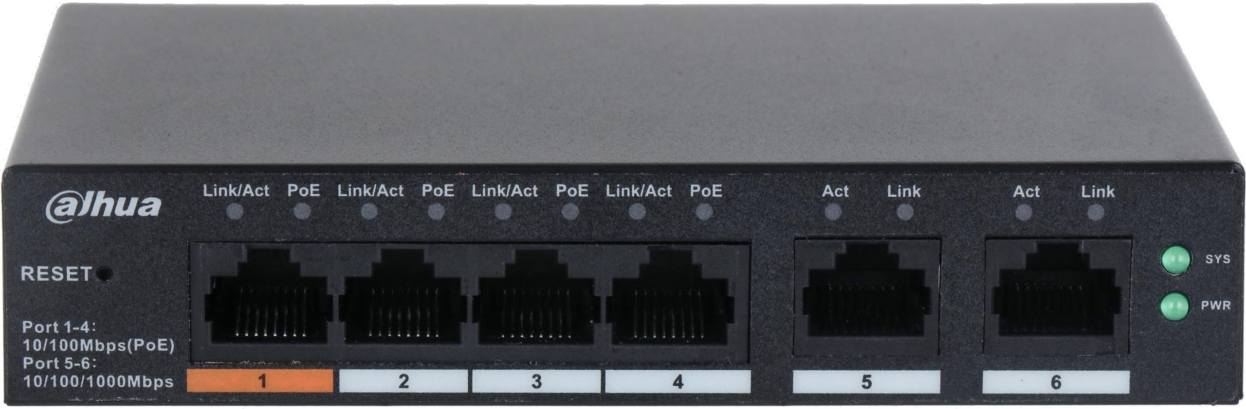 SWITCH CLOUD DAHUA DH-CS4006-4ET-60 SWITCH WITH 4-PORT POE