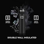 IRON °FLASK Canteen d'hydratation pour camping et randonnée - 24/32 oz avec 3 couvercles - Bouteille d'eau isolée avec paille - Acier inoxydable à double paroi - Étanche sous vide sans BPA - Flacon de voyage pour sports et gymnase