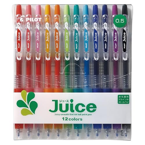 Pilot Juice Gel Ink Ballpoint Pen, 0.5mm, 12 Color Set (LJU120EF-12C)
