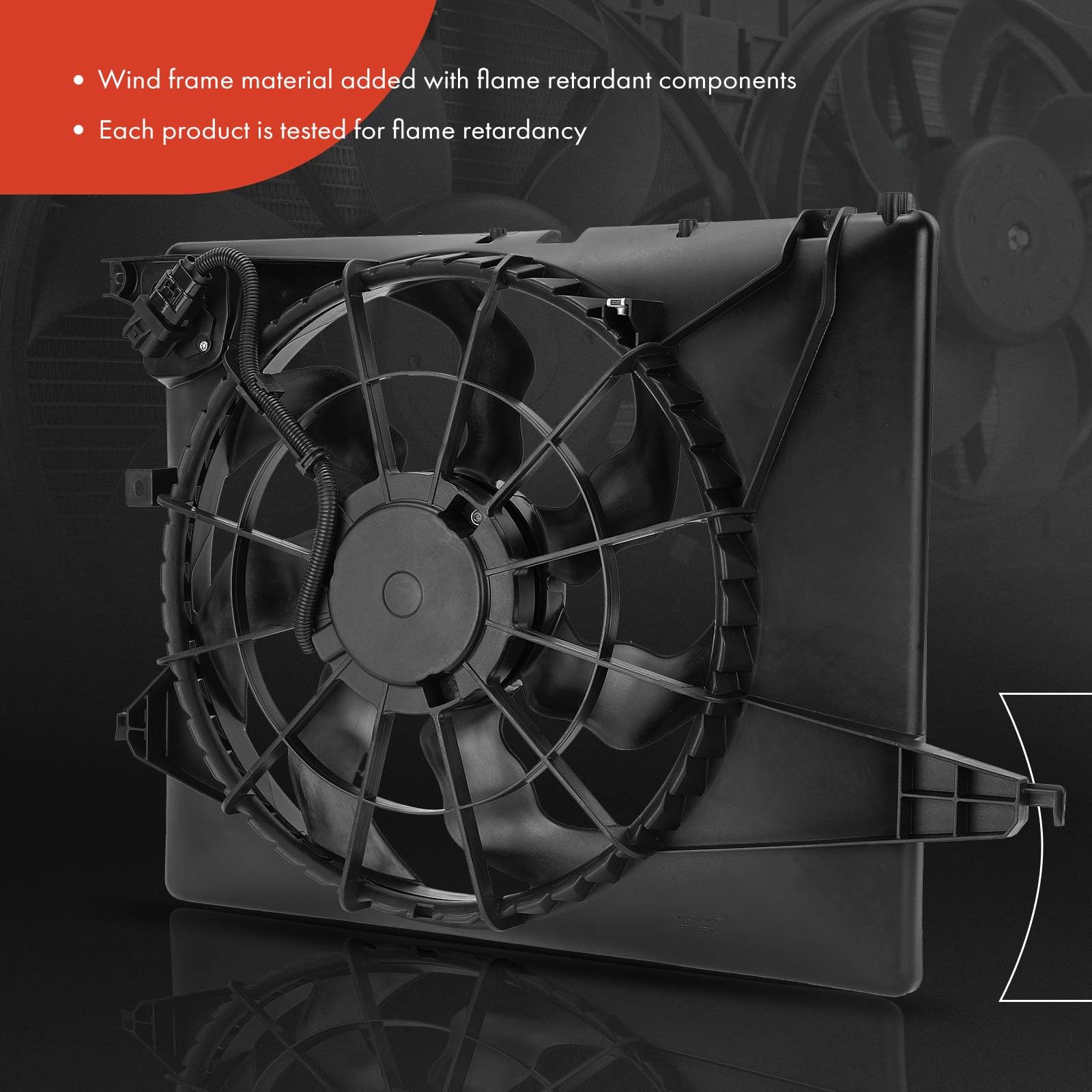 Engine Cooling Fan Assembly Compatible With Select Hyundai/Kia Models