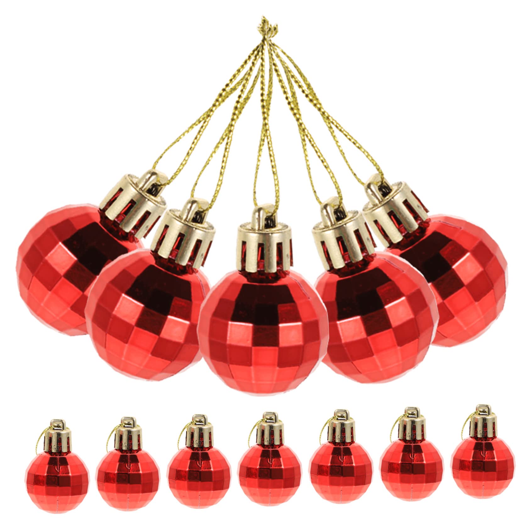 Boules de Noël incassables et brillantes Cabilock | Set de 60 suspensions colorées légères