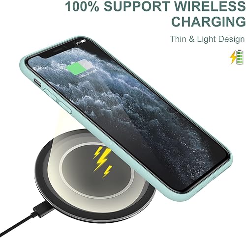 Miniatura 4 de DTTO - Carcasa para iPhone 11, serie Romance completamente de silicona cámara mejorada y protección de pantalla con amortiguación de diseño de