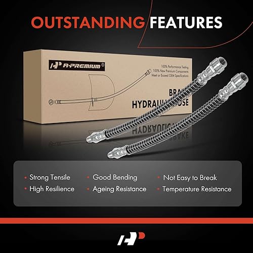 Miniatura 6 de A-Premium Manguera hidráulica de freno trasero compatible con Mercedes-Benz CL500 CLS500 CLS550, Clase E E320 E350 E500, Clase S S350 S430 S500,