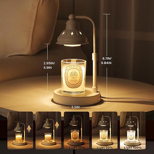 Miniatura 3 de Lámpara calentadora de velas, lámpara de calentamiento de velas con regulador de intensidad  Calentador de luz de fusión de velas, lámpara eléctrica