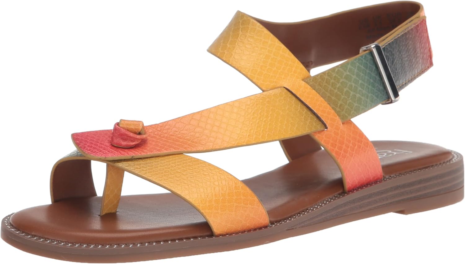 Franco Sarto Women's Glenni Sandal 7.5 Multi