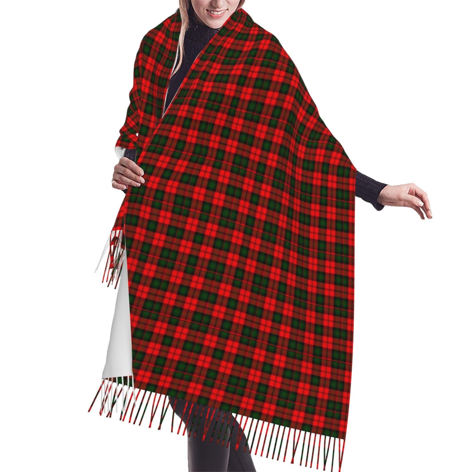 peiyeety Clan Kerr Tartan Cashmere Fringe Scarf Autumn And Winter Scarves The Most Soft Classic