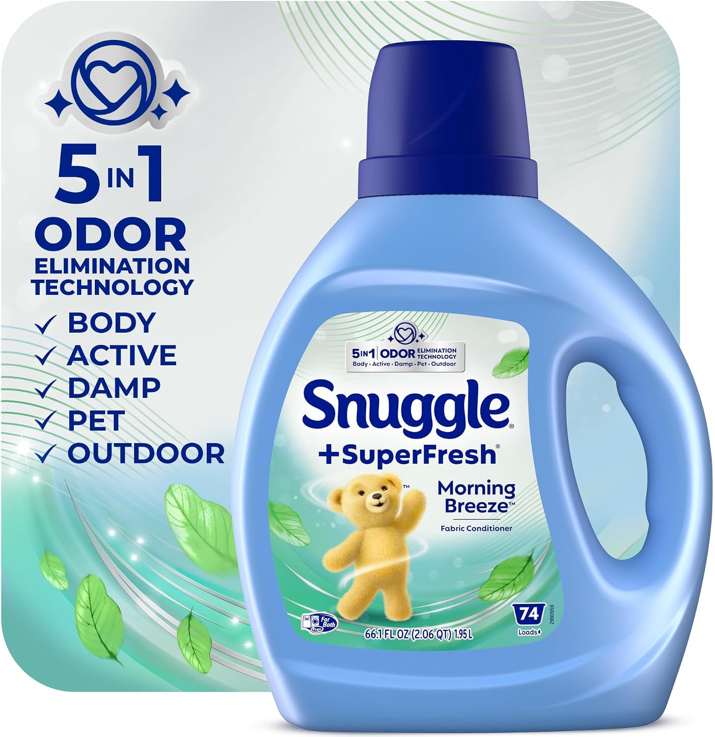 Snuggle Superfresh Fabric Softener Liquid, Morning Breeze, 66 fl oz