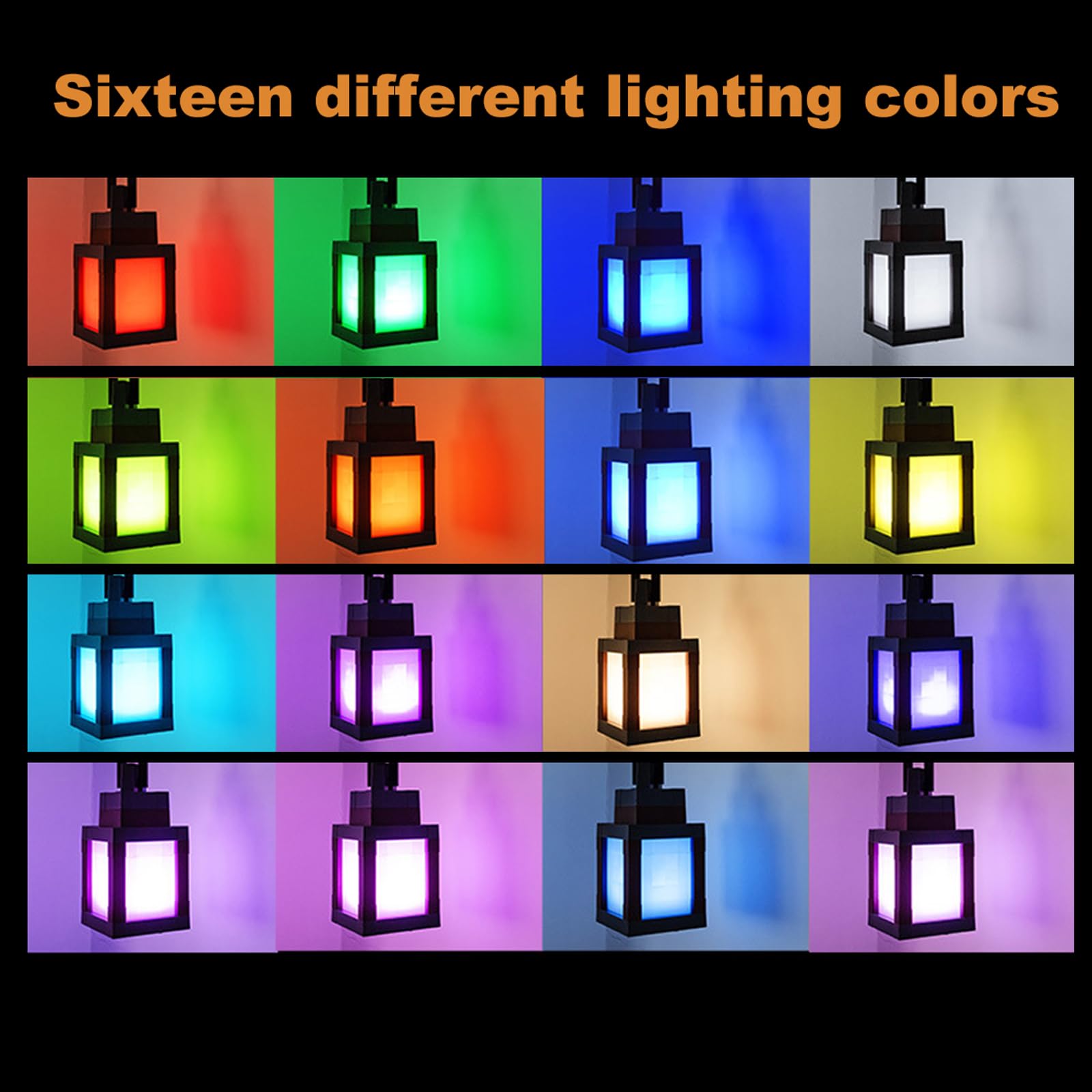 Lampada Notturna Pixelata 3D con Effetto Night Light USB Ricaricabile, 16 Colori LED con Switch Touch e Telecomando, Illuminazione da Parete o da Tavolo per Decorazioni Camera da Letto