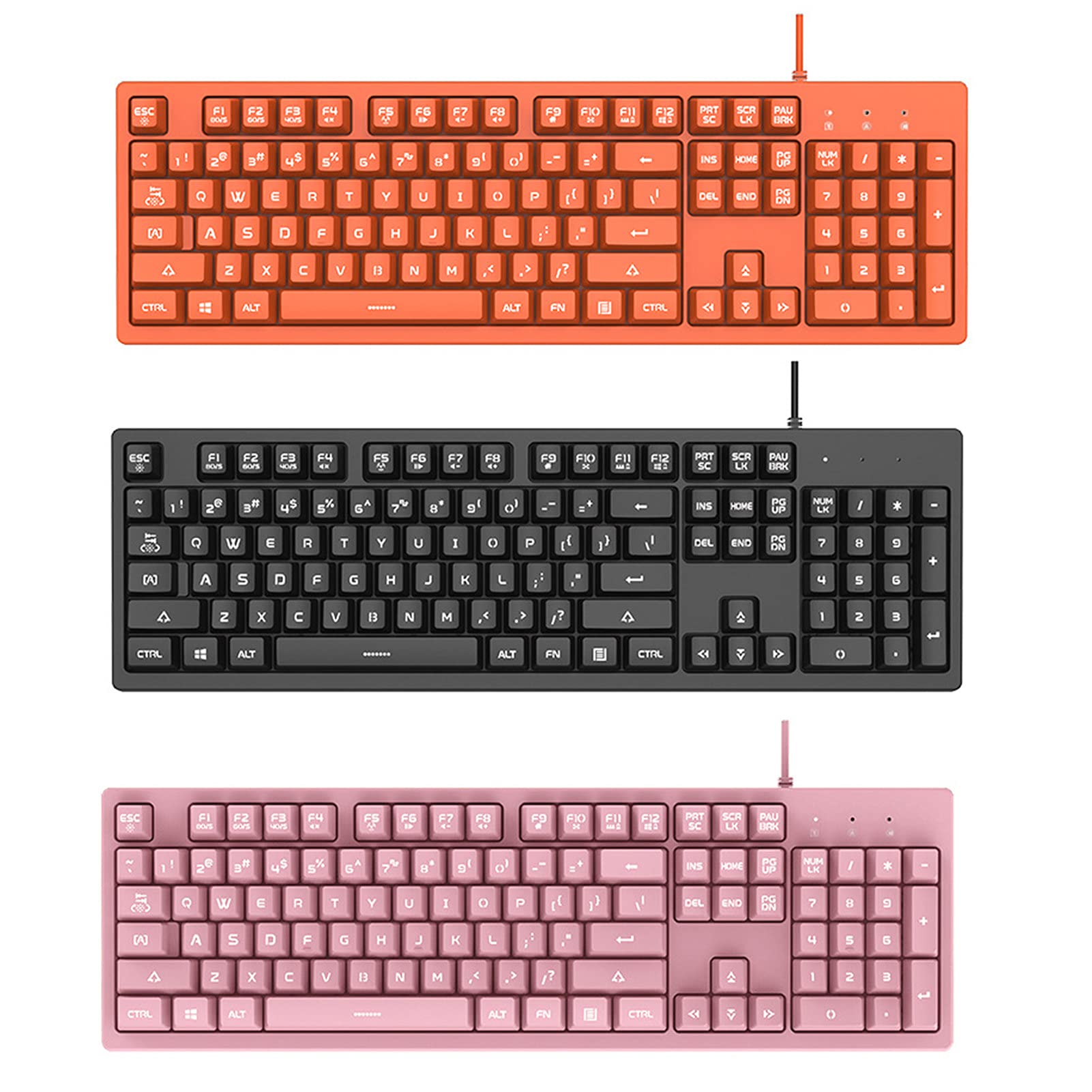 ADITAM Adattatore 104 Tasti Rosa Interruttore a Pulsante Tastiera Meccanica da Gioco in Crescita per Ufficio per periferiche per Computer DKS100 Double The Comfort