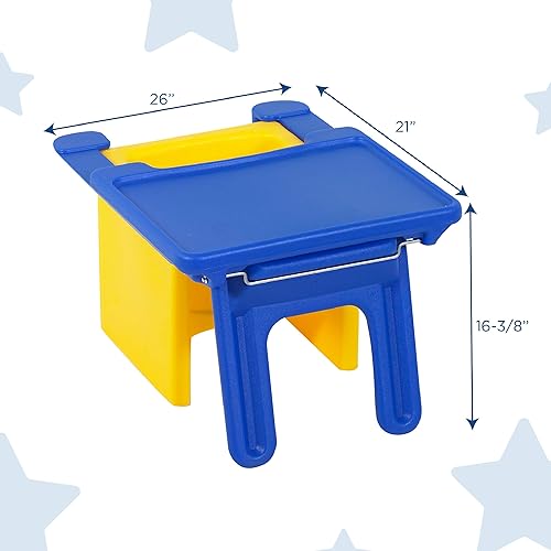 Miniatura 2 de Children's Factory - 1188 Edutray, la bandeja convierte la silla cubo en escritorio para niños, la silla se convierte en escritorio y silla para