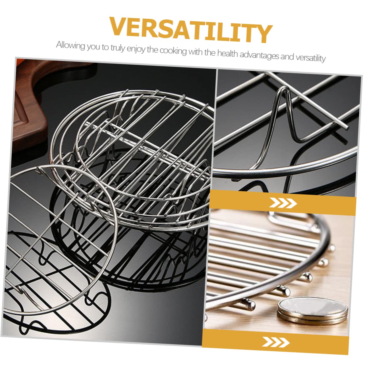 Moule à Gâteau pour Friteuse à Air 9 Pouces, Acier Inoxydable, 1 Set