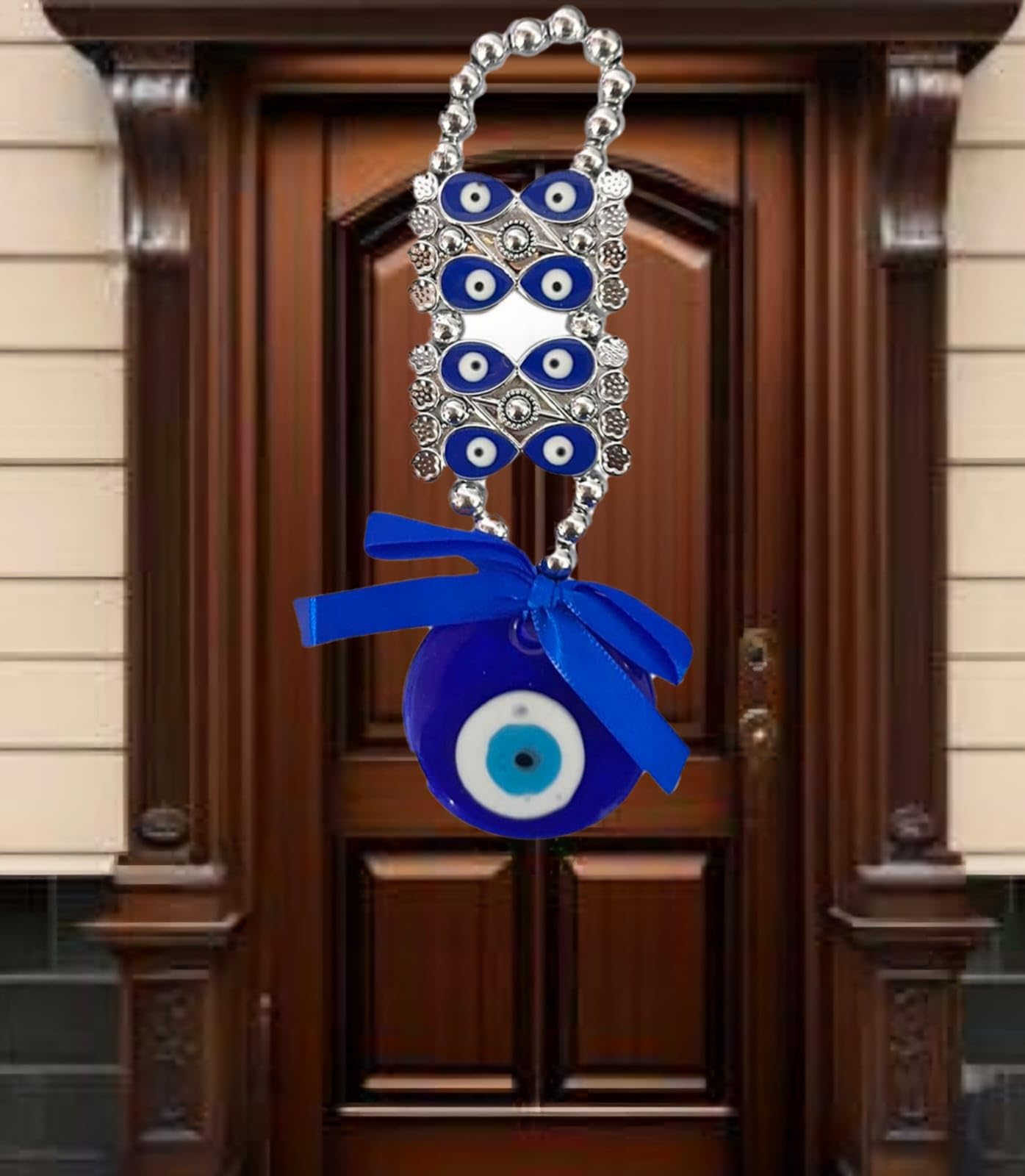 8 Evil Eye Hanging for Home, Nazar Battu for Home Protection, Shop, Office and House Main Entrance Door, 8 Evil Eyes
