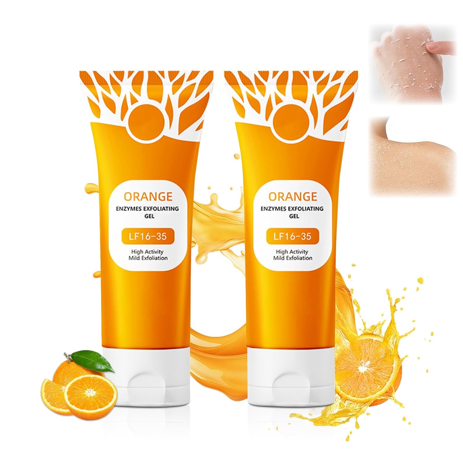 2Pcs Orange Exfoliating Gel For Face & Body,2026 Exfoli...