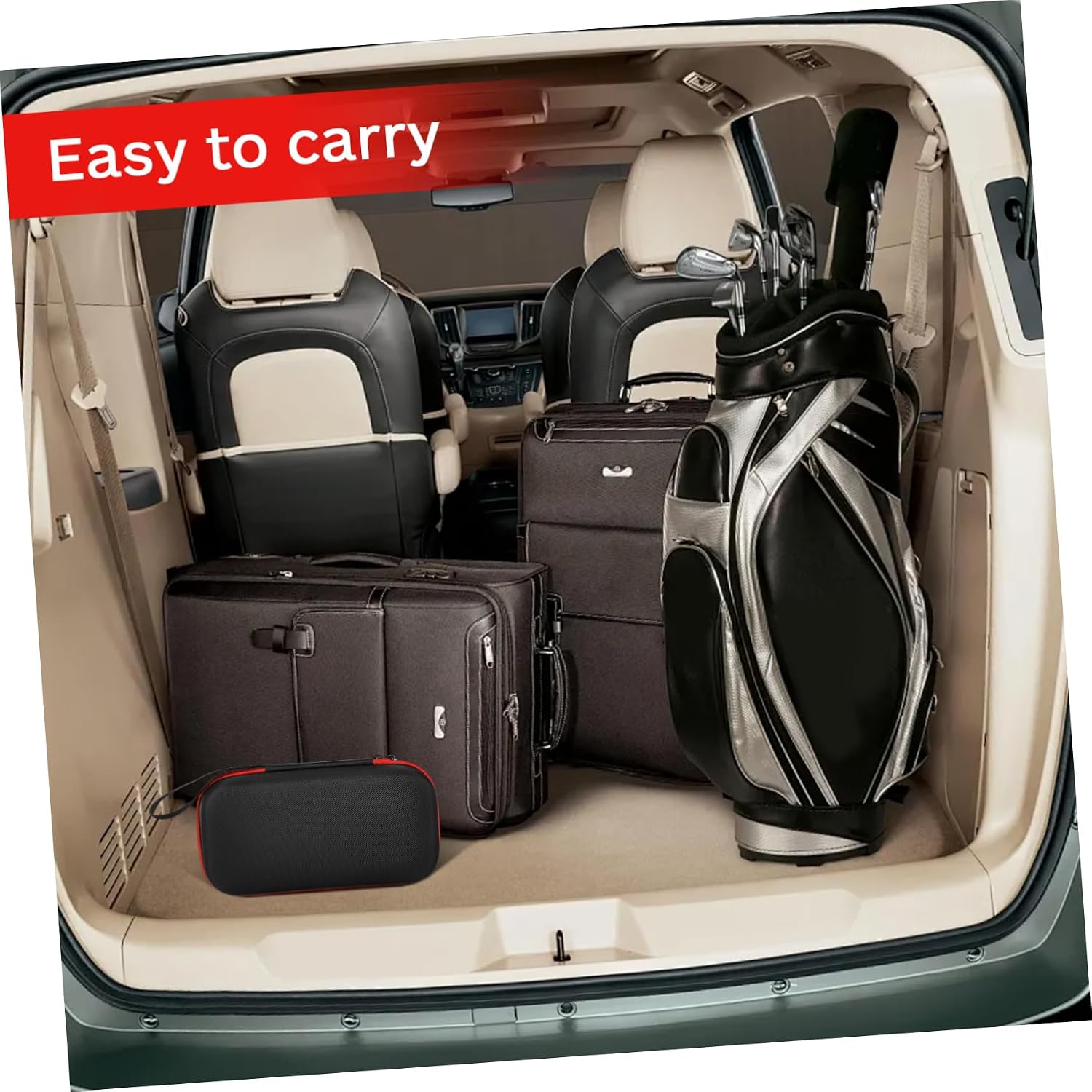 Car Air Compressor Storage Bag Oxford Tire Inflator Case with Ample Space for Accessories Lightweight and Easy to Carry Protective Organizer for Automotive Use