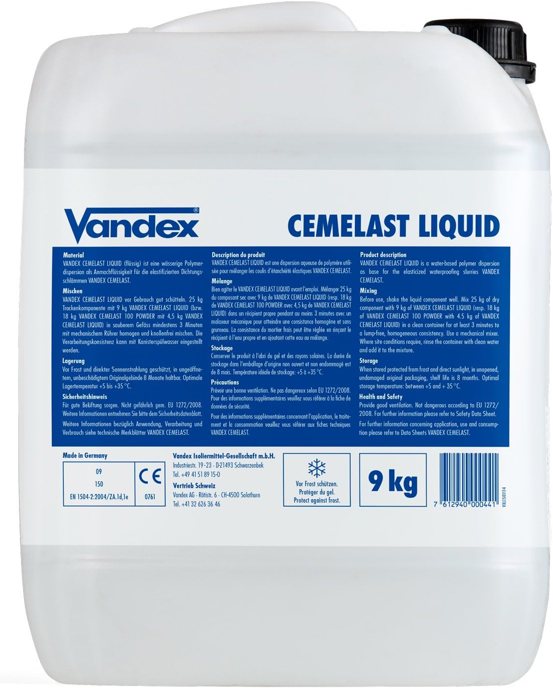 Vandex Cemelast Liquid - Elasticized Waterproofing