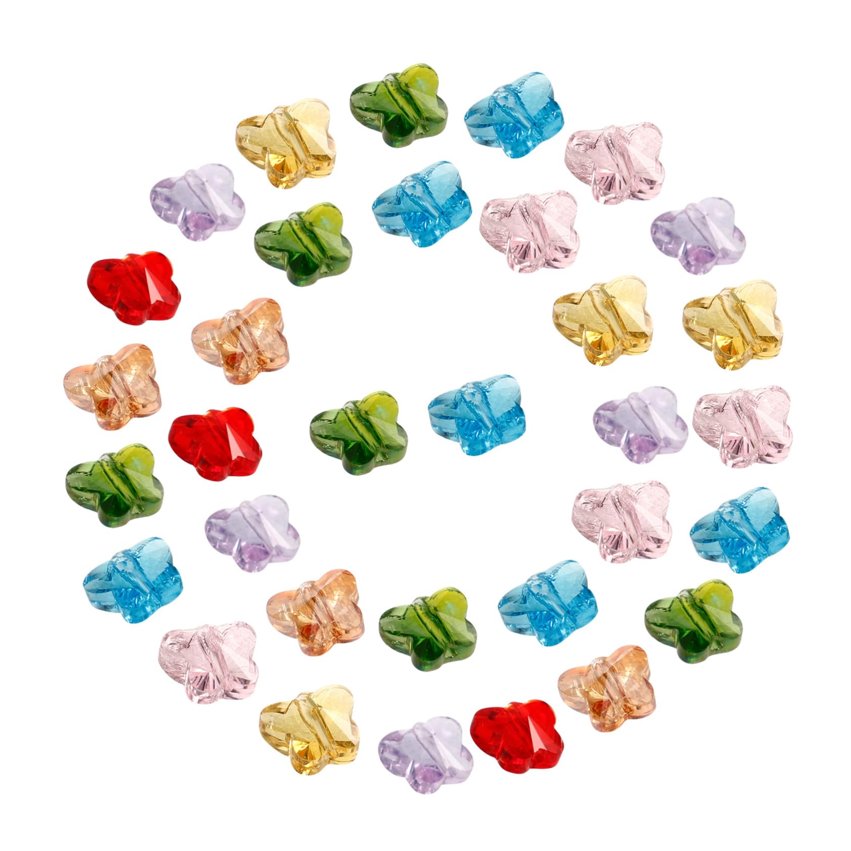 350 Pezzi Perline Vetro per Braccialetti Collane Orecchini Materiale Diy Perline Gioielli per Bigiotteria e Ciondoli Collane