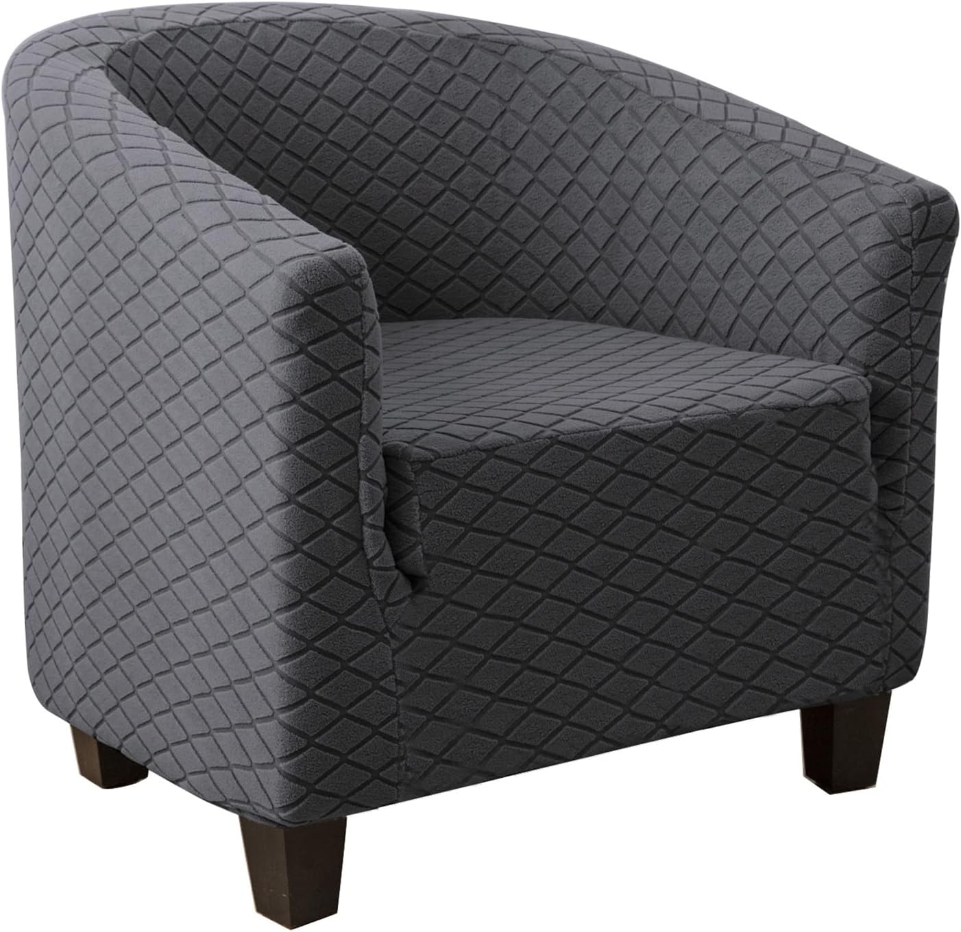 Club Chair Covers with Cushion Cover Universal Printed Stretch Protector Slipcover Machine Washable for Bar Counter Balcony Caffee,B,4pcs