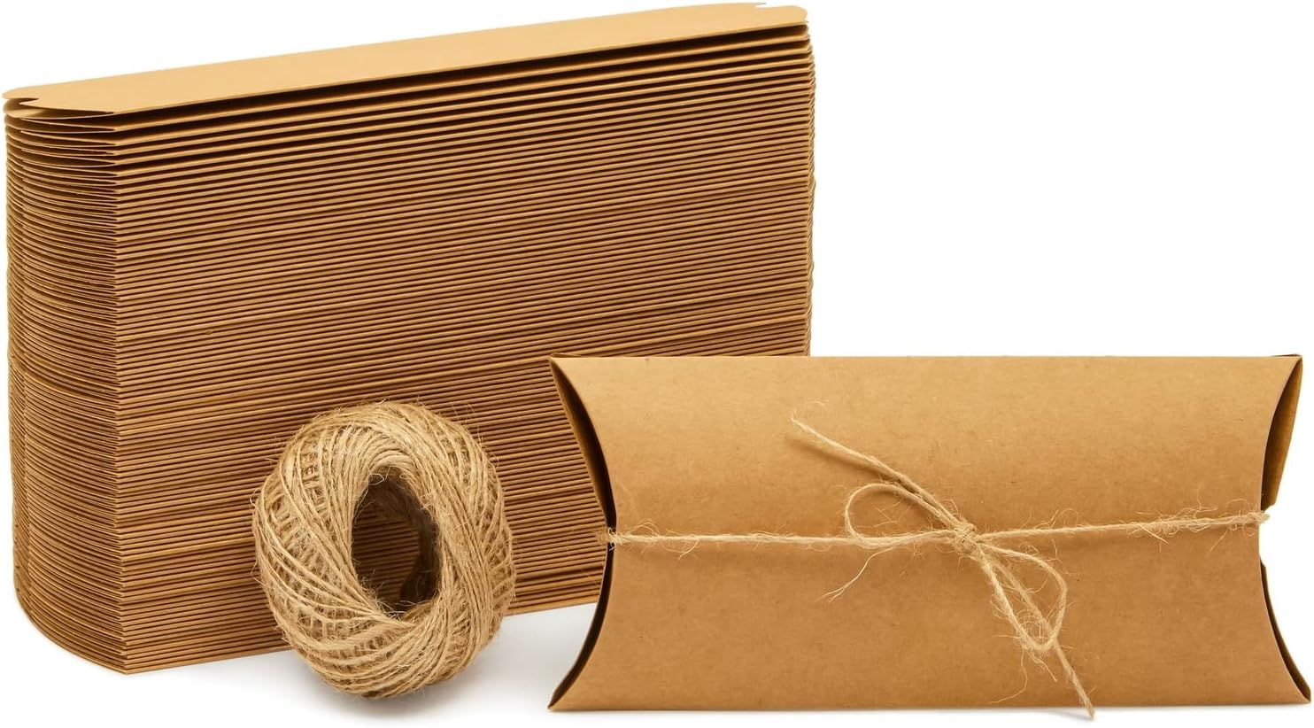 Juvale Brown Foldable Gift Boxes for Bridesmaid Proposal, Birthday (7.5 x 3.7 in, 100 Pack)