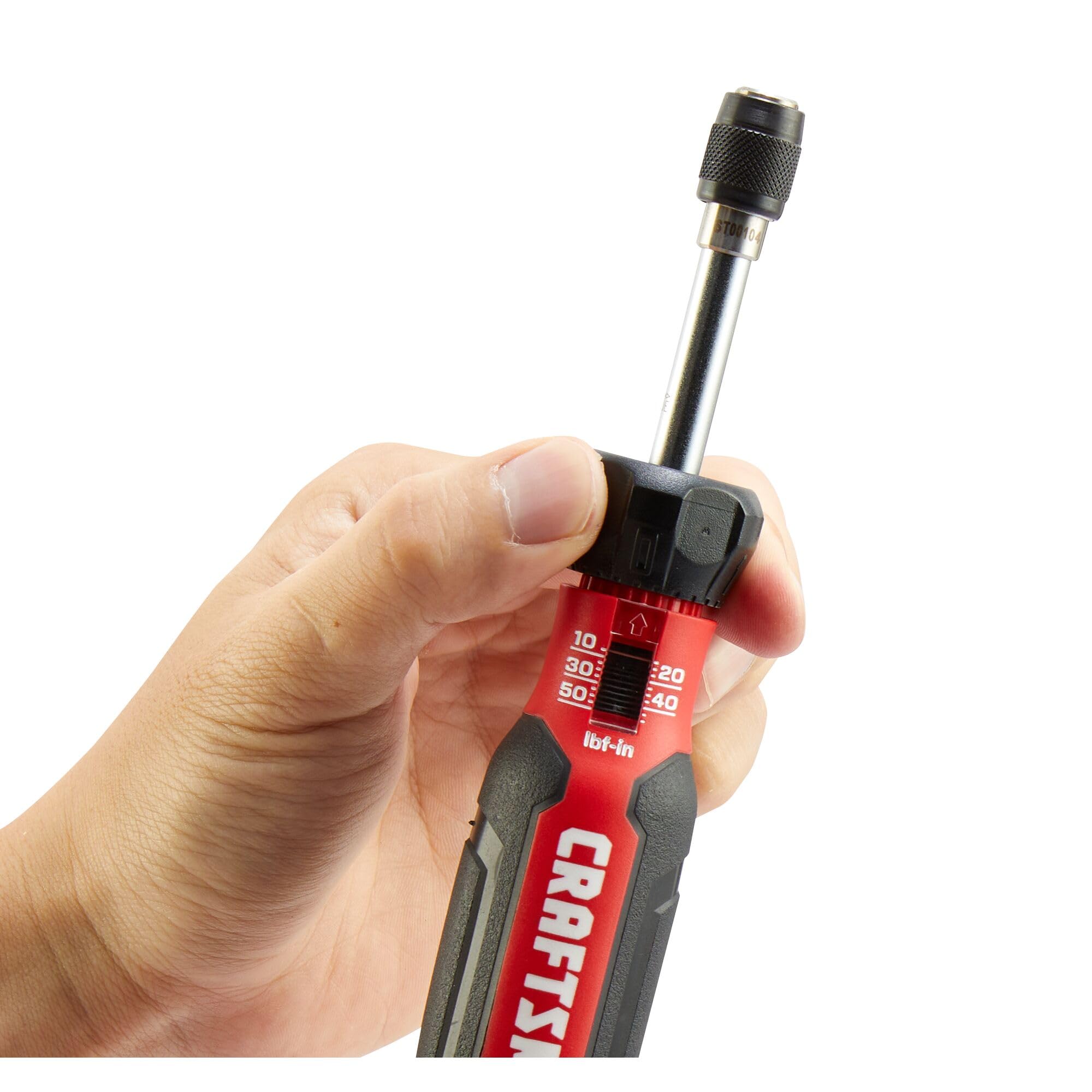 CRAFTSMAN CMHT68130 Zestaw wkrętaków dynamometrycznych z miejscem do przechowywania, 2,5 cm Phillips, szczelinowe, sześciokątne, torx i kwadratowe, 29-częściowy
