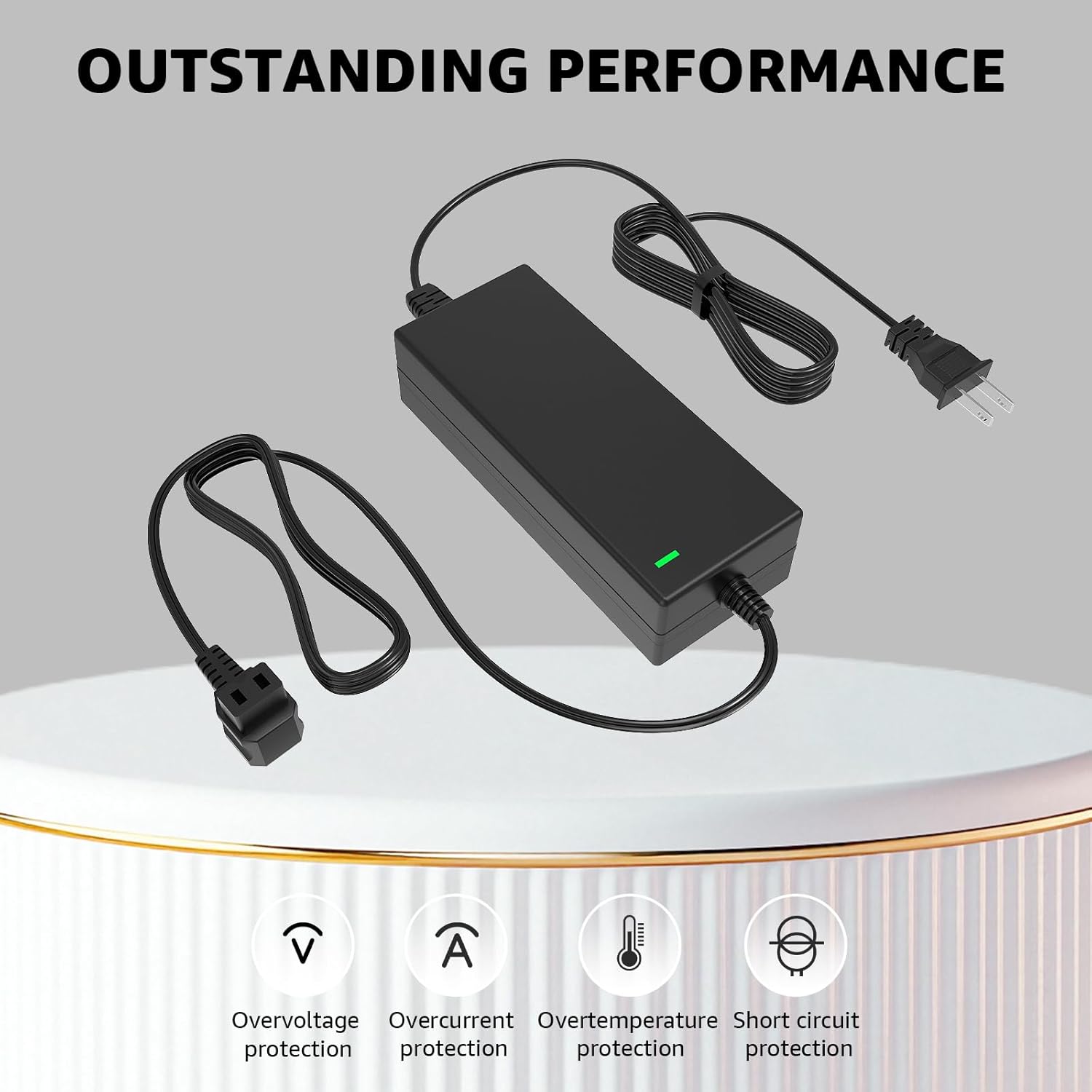 Car Refrigerator AC Adapter Compatible with Bodega, ICECO, Euhomy, BougeRV, Alpicool, ARB, Setpower, JoyTutus Coolers Power Cord for Most 12V Refrigerator Car Freezer Cord