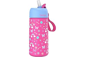 Bentgo Kids Stainless Steel Water Bottle: Leak-Proof and Keeps Drinks Cool for Hours
