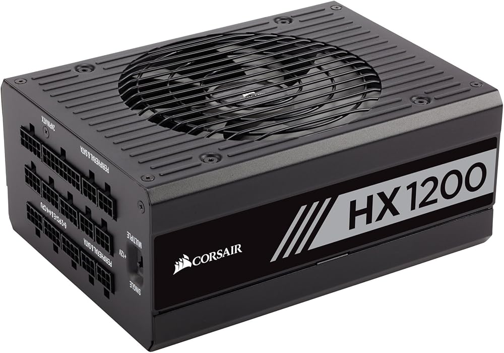 Corsair HX1200 Series, 80+ Platinum Certified 1200W Fully Modular Power Supply - View 1