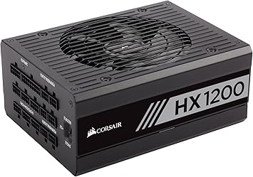 Corsair HX Series, HX1200, 1200 Watt, Fully Modular Power Supply, 80+ Platinum Certified, Model Number CP-9020140-NA