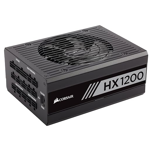 Corsair HX Series, HX1200, 1200 Watt, Fully Modular Power Supply, 80+ Platinum Certified, Model Number: CP-9020140-NA