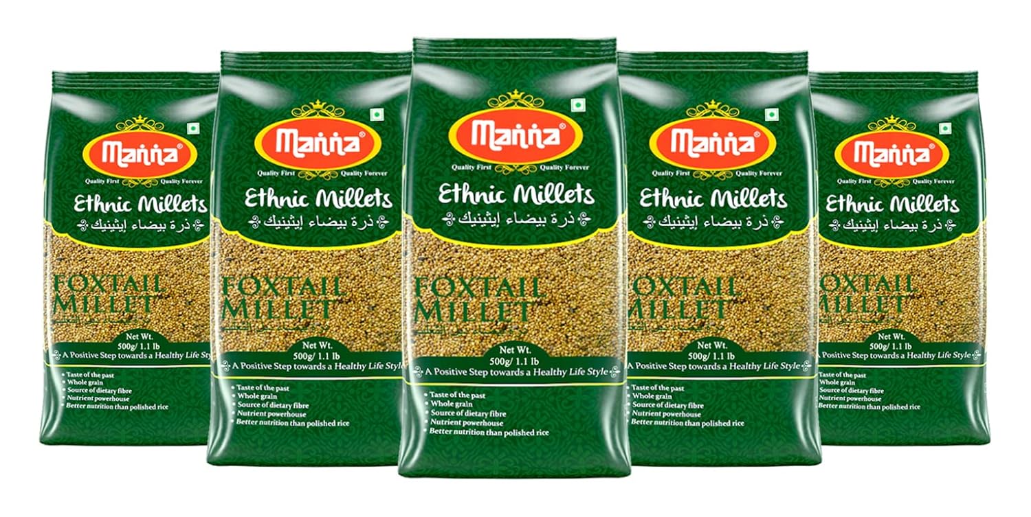 Manna Foxtail Millet 2.5kg (Kaon/Kang/Kangni/Kakum/Navani/korralu/Korra/Thinai) Natural Grains