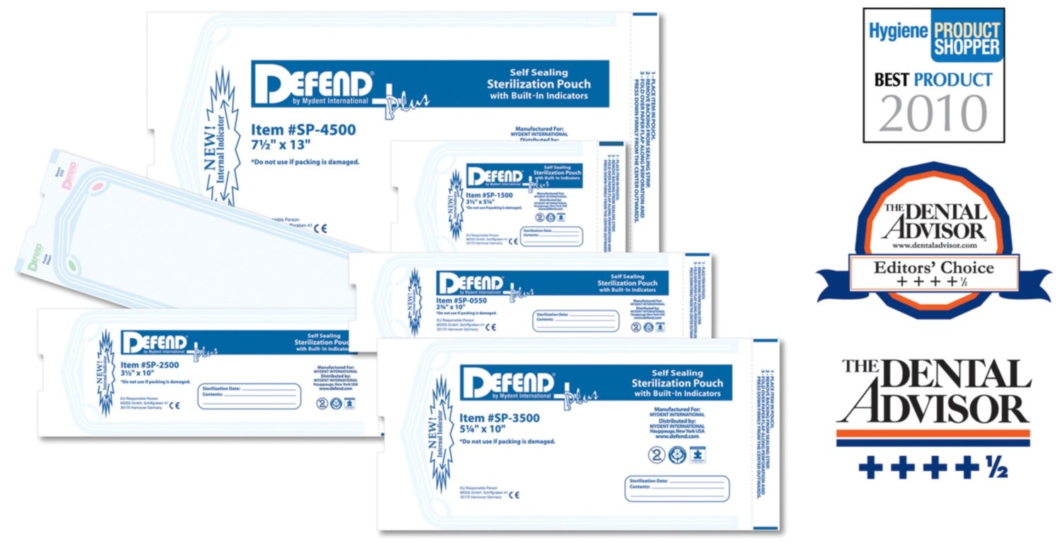 DEFENDSterilization Pouches 3.5 x 5.25in 200 box DEFEND+P 113611 Us Depot