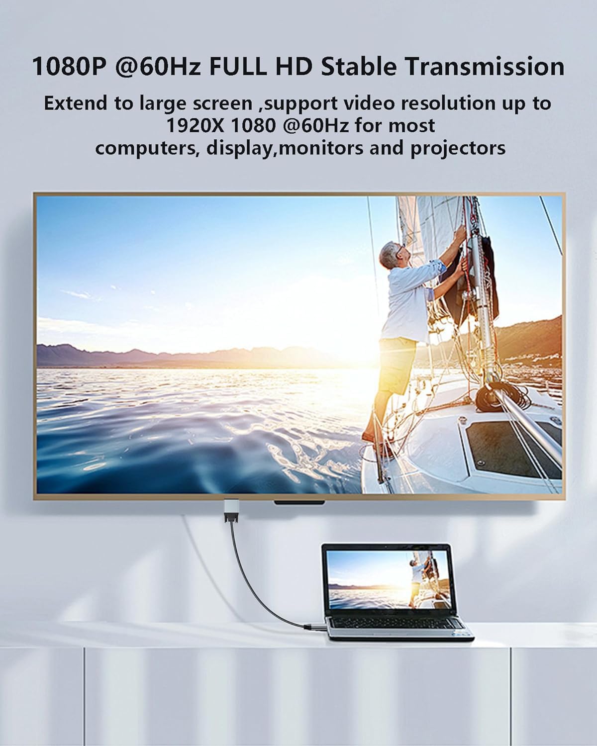 DisplayPort do VGA 6ft kabel DisplayPort do VGA 6 stóp Adapter VGA do Displayport DP na VGA męski do męskiego pozłacanego aluminium do komputera monitora telewizora kompatybilny z Lenovo,