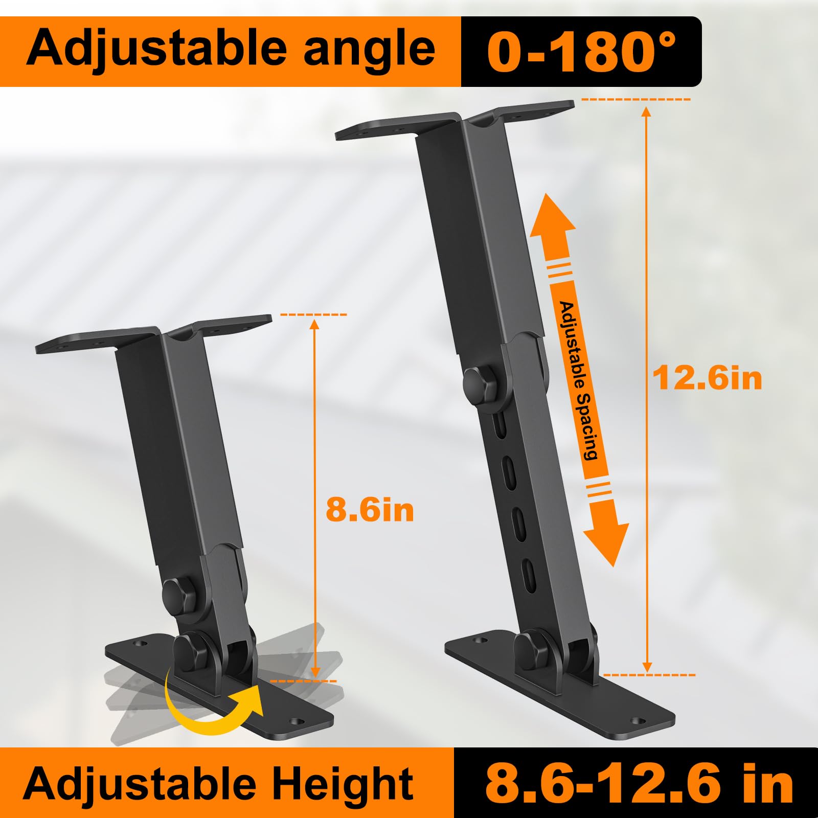 Bracket Support For Riser Snapklik.com : Heavy Duty Roof Riser Brackets Kit, TROPTOLKY Adjustable ...