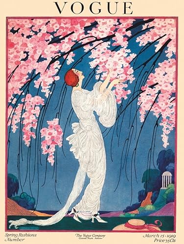 New York Puzzle Company - Vogue Magazine Cherry Blossoms - Rompecabezas de 1000 piezas para adultos por Helen Dryden