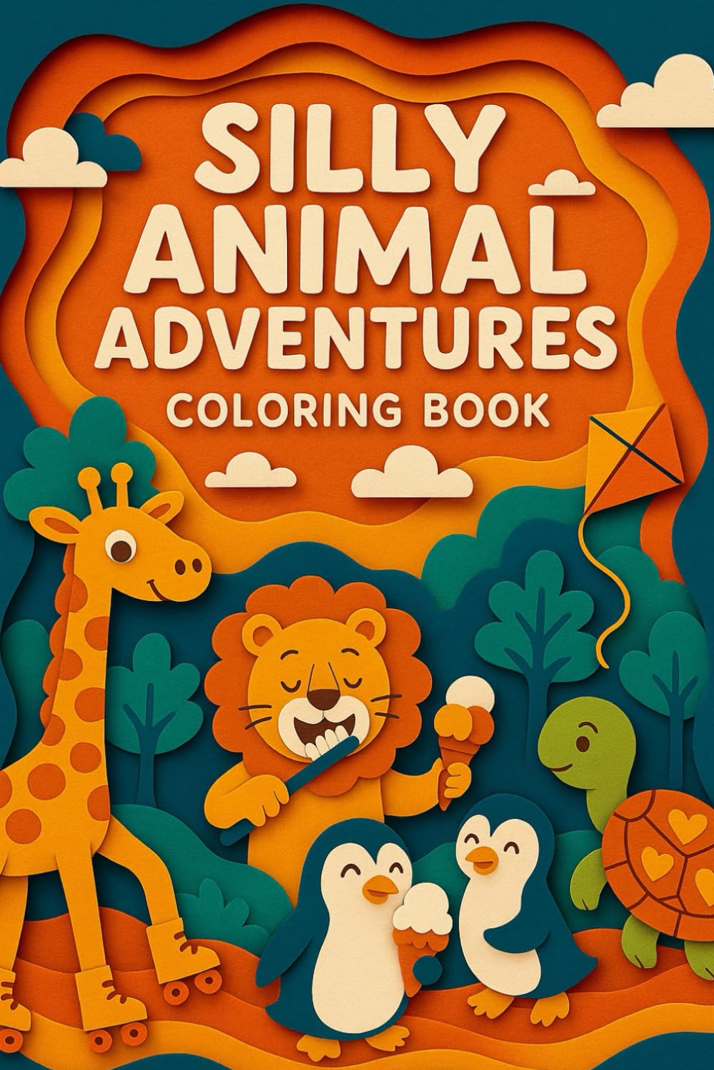 Silly Animal Adventures: Big, Simple, and Silly Animal Coloring Pages for Kids
