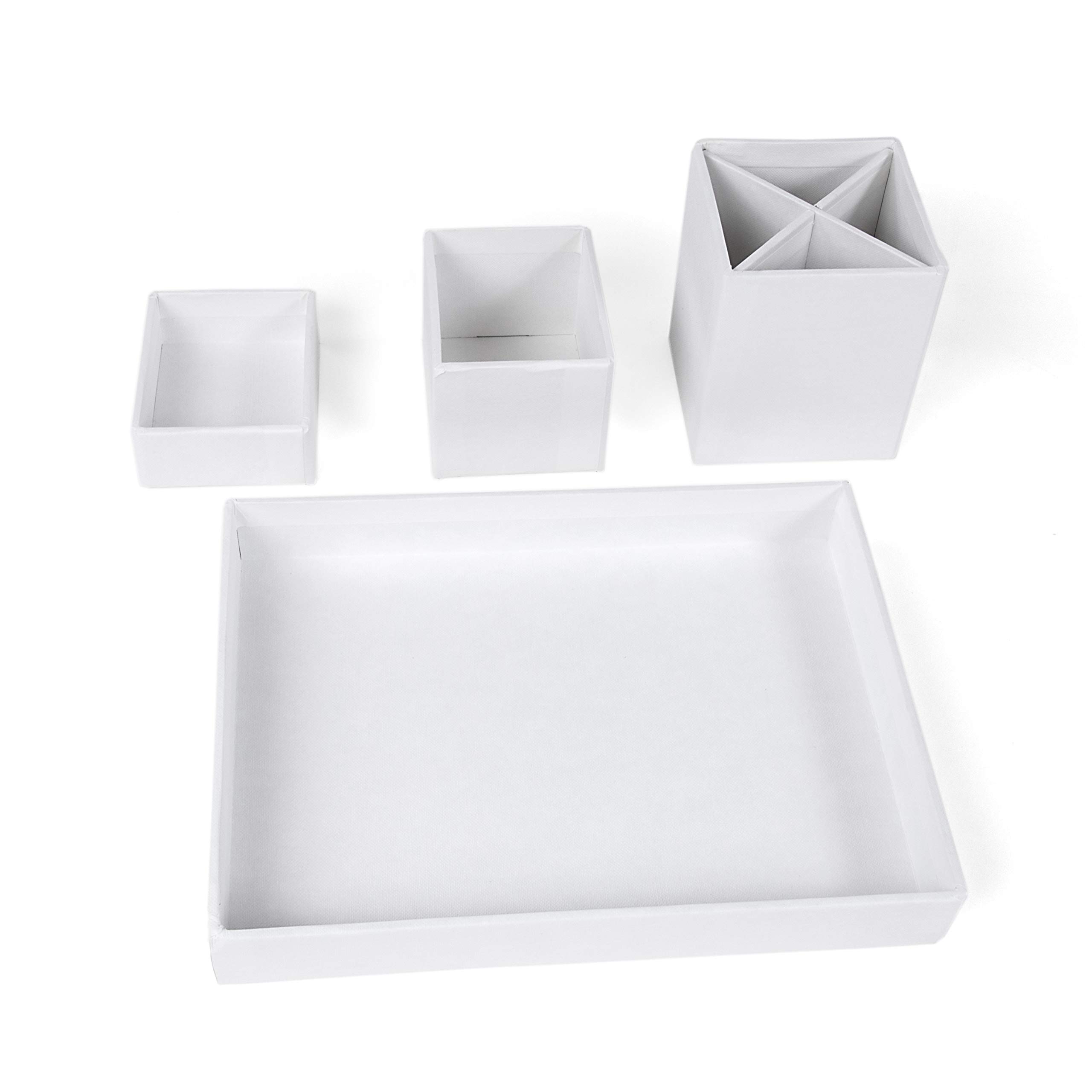 Bigso Box of Sweden Desk Storage Organiser for Stationery, Pen Holder with 4 Compartments for Various Office Items - Image 3